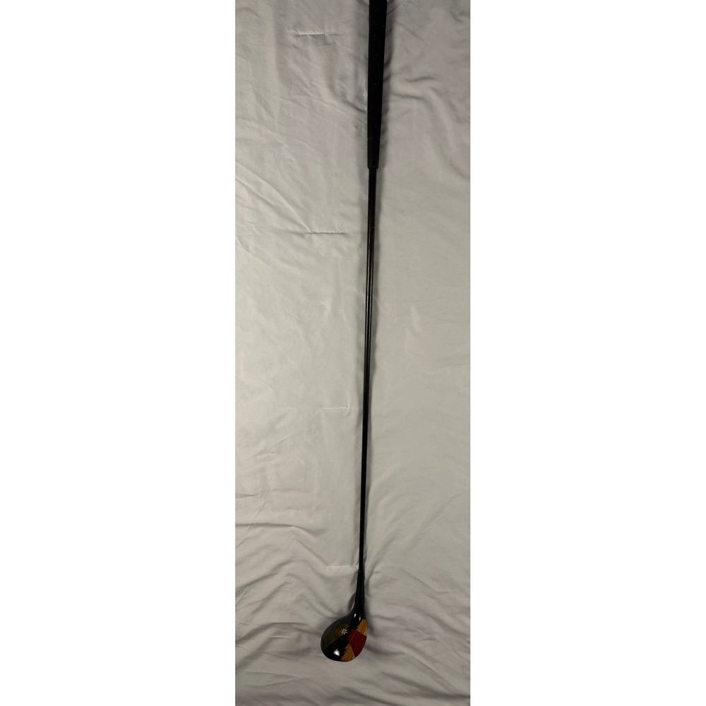 Vintage Hand Made Persimmon Wood Driver 1 Wood Right Handed Steel Shaft 43 Inch